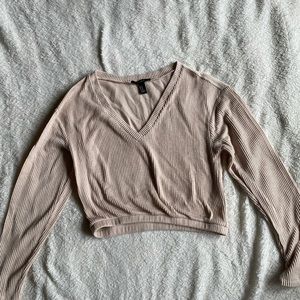 Forever 21•Long-sleeve Tan Shirt